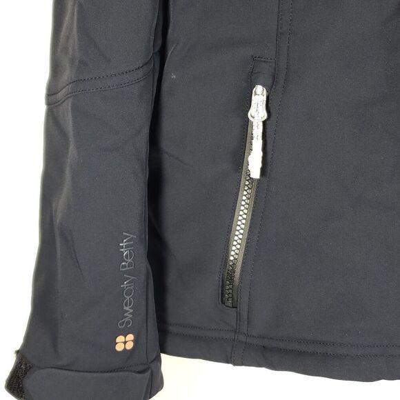 Sweaty Betty Women's Exploration XS Black Recco Hooded Softshell Ski Jacket - Picture 11 of 14